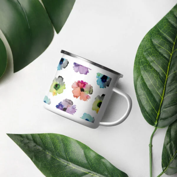 MI Floral Enamel Mug