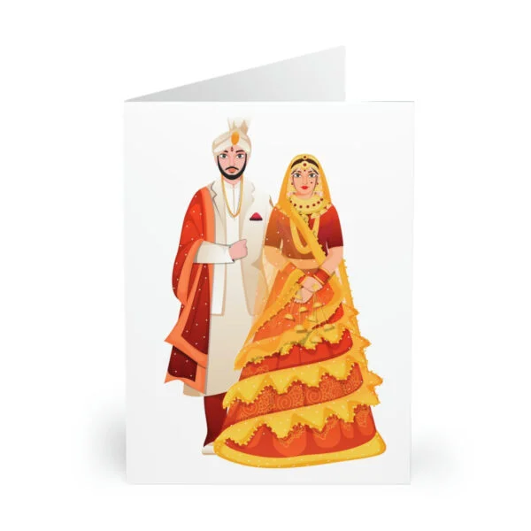 Manyashil Wedding Greeting Cards (5 Pack)