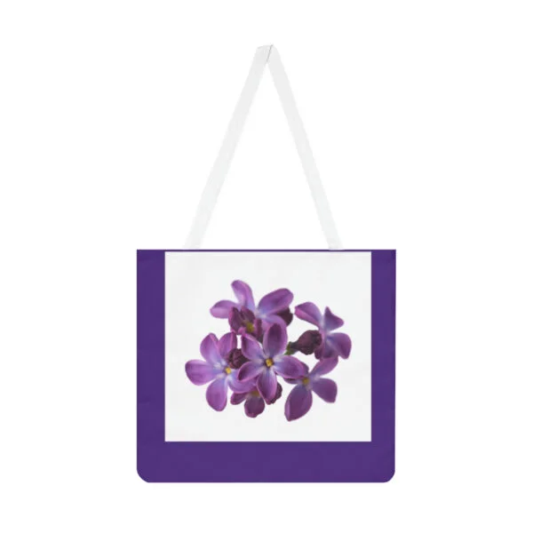 Manyashil Violet White Shoulder Tote Bag